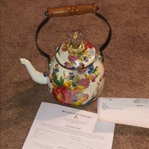 Mackenzie Childs Flower Market 2 Quart Tea Kettle
